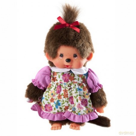 MONCHHICHI Dziewczynka, kwiaty 20 cm