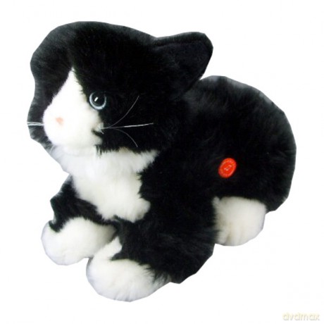ROXI Kot z dźwiękiem 23 cm, czarny
