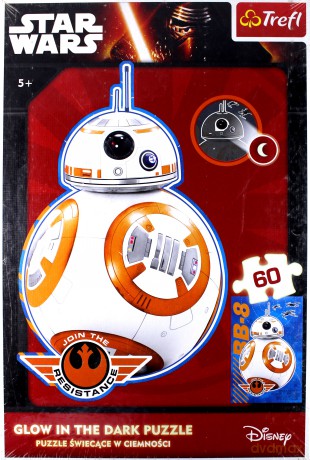 TREFL 60 el. Glow in the dark, Gwiezdne Wojny (Star Wars) [PUZZLE]