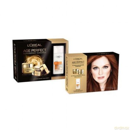 Loreal Zestaw prezentowy Age Perfect Odrodzenie Komórek (krem na dzień 50ml+krem na noc 50ml+mleczko Ideal Glow 200ml)