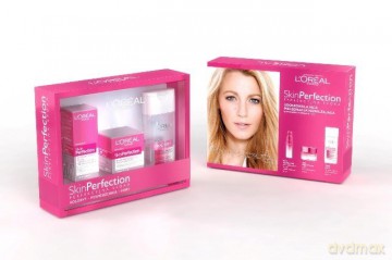 Loreal Zestaw prezentowy Skin Perfection (krem udoskonalający 50ml+serum 30ml+woda micelarna 200ml) 