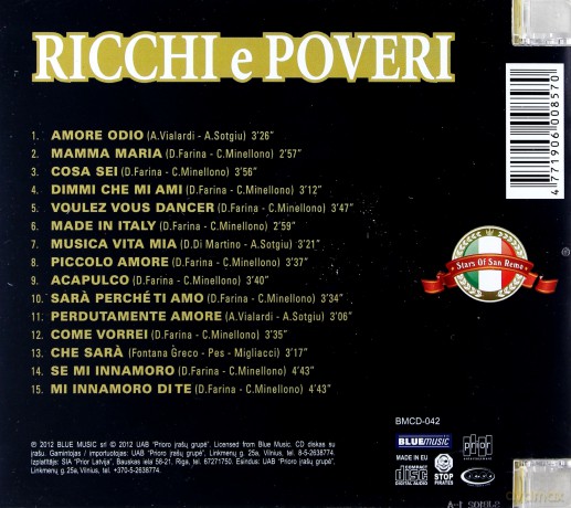 Ricchi E Poveri: Ricchi E Poveri [CD]