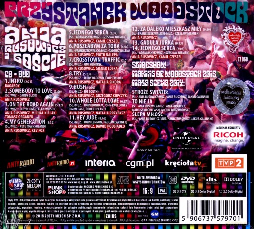 Ania Rusowicz: Przystanek Woodstock 2015 [CD]+[DVD]