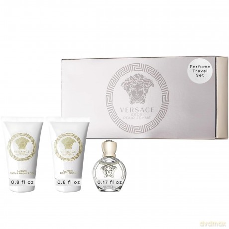 Versace Eros Pour Femme - Woda perfumowana dla kobiety 5 ml + żel pod prysznic 25 ml + balsam do ciała 25 ml