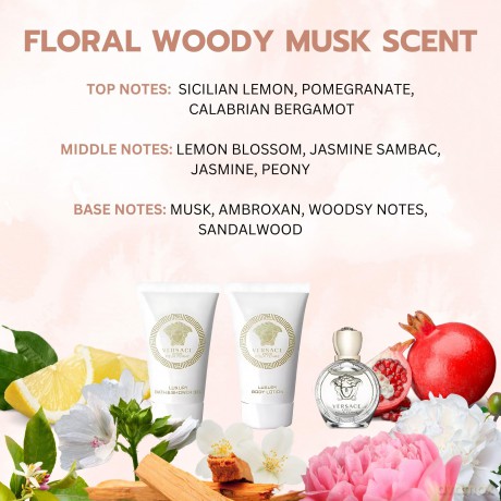 Versace Eros Pour Femme - Woda perfumowana dla kobiety 5 ml + żel pod prysznic 25 ml + balsam do ciała 25 ml