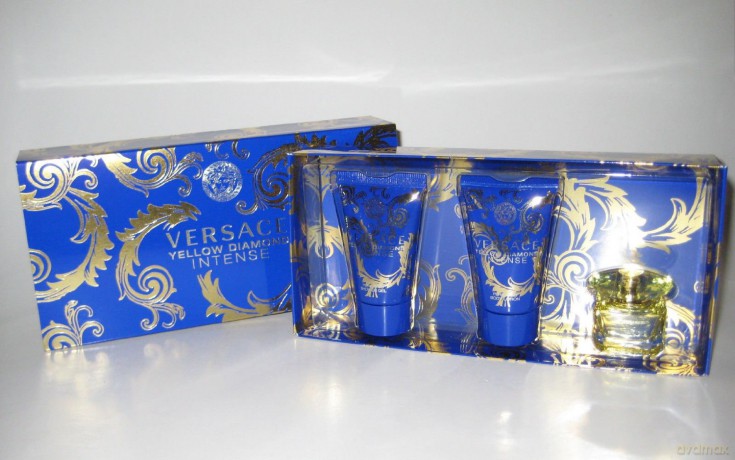 Versace Yellow Diamond Intense - Woda perfumowana dla kobiety 5 ml + żel pod prysznic 25 ml + balsam do ciała 25 ml