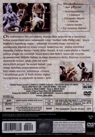 Podróż Sindbada do złotej krainy [DVD]