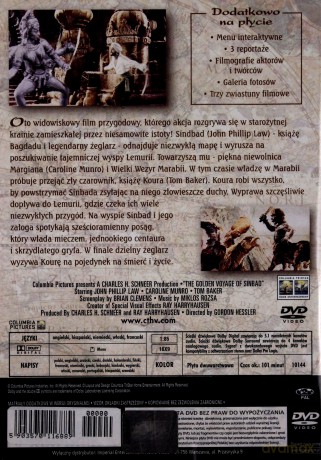 Podróż Sindbada do złotej krainy [DVD]