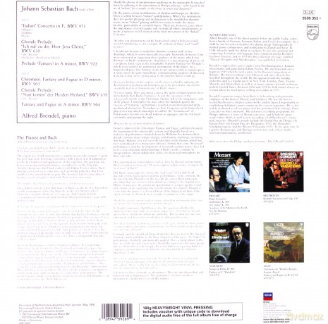 Alfred Brendel: Bach Italiano Concerto [Winyl]