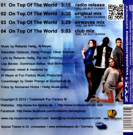 Fun Factory: On Top Of The World [CD]