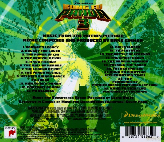Kung Fu Panda 3 soundtrack (Hans Zimmer) [CD]