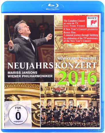 Mariss Jansons & Wiener Philh: Neujahrskonzert 2016 / New Year's Concert 2016 [Blu-Ray]