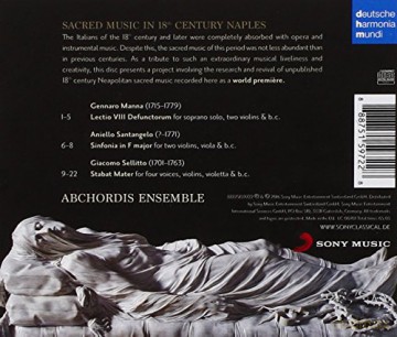 Abchordis Ensemble: Stabat Mater - Italian Sacred Music from the 18th Century [CD]