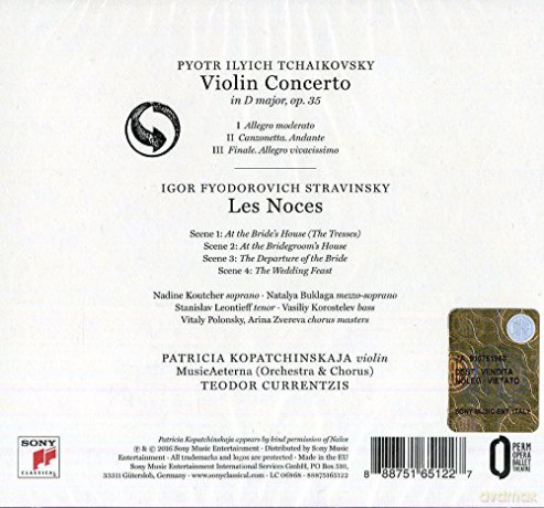 Teodor Currentzis: Tchaikovsky: Violin Concerto, Op. 35 - Stravinsky: Les Noces [CD]