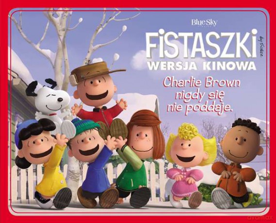 CHARLIE BROWN NIGDY SIĘ NIE PODDAJE FISTASZKI WERSJA KINOWA - CHARLES M. SCHULZ