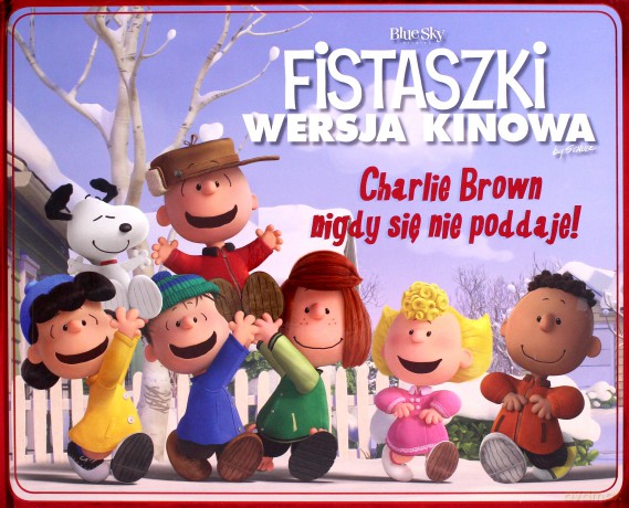 CHARLIE BROWN NIGDY SIĘ NIE PODDAJE FISTASZKI WERSJA KINOWA - CHARLES M. SCHULZ