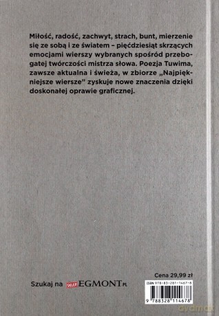 NAJPIĘKNIEJSZE WIERSZE - JULIAN TUWIM