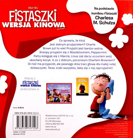 PRAWDZIWY PRZYJACIEL FISTASZKI WERSJA KINOWA - CHARLES M. SCHULZ
