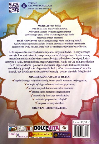 REIKI KOMPLETNY KURS UZDRAWIANIA TRZY STOPNIE WTAJEMNICZENIA - WALTER LUBECK. FRANK ARJAVA PETTER [KSIĄŻKA]