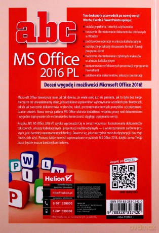ABC MS Office 2016 PL - Adam Jaronicki [KSIĄŻKA]