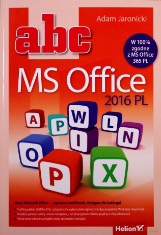 ABC MS Office 2016 PL - Adam Jaronicki [KSIĄŻKA]