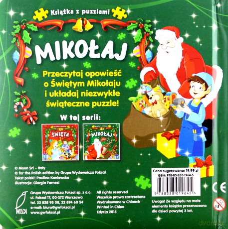 Mikołaj (Boże Narodzenie) [KSIĄŻKA]+[PUZZLE]