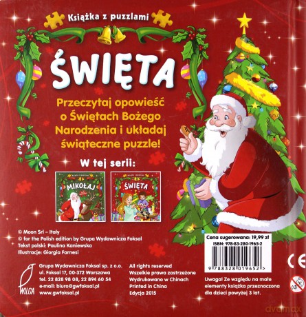 Święta. Opowieść o Świętach Bożego Narodzenia (twarda) [KSIĄŻKA]+[PUZZLE]