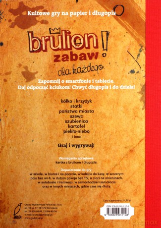 Brulion zabaw dla każdego (twarda) [KSIĄŻKA]