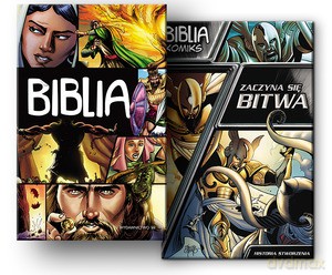 Pakiet Biblia komiks+Zaczyna się bitwa (twarda) [KSIĄŻKA]