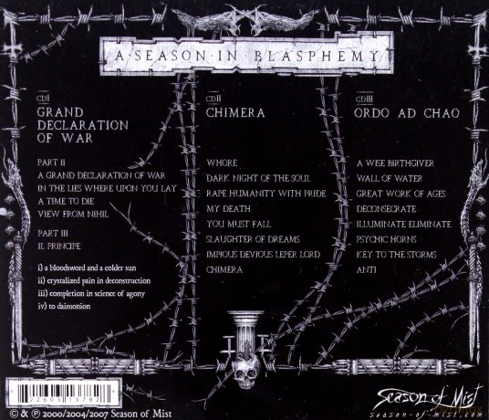Mayhem: A Season In Blasphemy [BOX] [3CD]