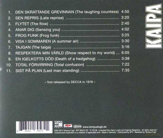 Kaipa: Solo (Remaster) [CD]