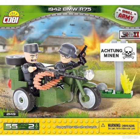 COBI Armia Motor BMW R75 z przyczepą [KLOCKI]