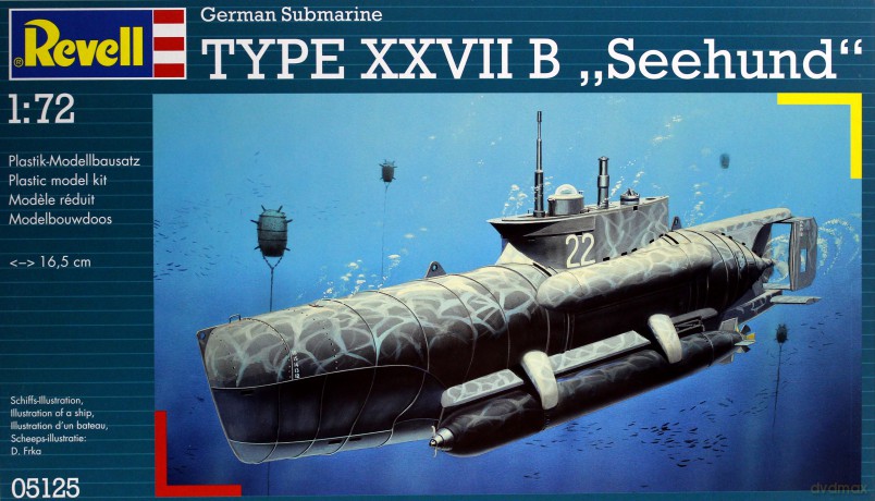 REVELL Statek German Submar. T.XXVII