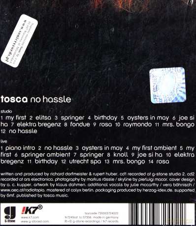Tosca: No Hassle (digipack) [2CD]