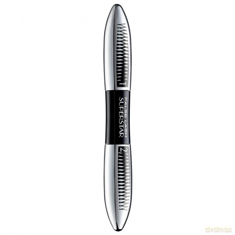 Loreal Mascara False Lash Superstar Tusz do rzęs wydłużająco - pogrubiający 2 x 6,5 ml - Czarny