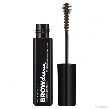 Maybelline Tusz do rzęs Brow Drama (Sculpting Brow Mascara) 7,6 ml Dark