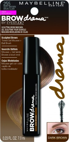 Maybelline Tusz do rzęs Brow Drama (Sculpting Brow Mascara) 7,6 ml Dark