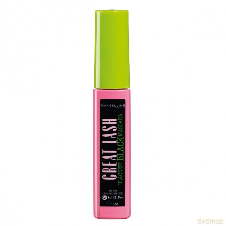 Maybelline Zagęszczenie Tusz do rzęs Great Lash Blackest Black 12,5 ml