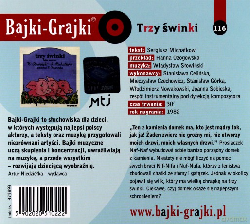 Bajki - Grajki. Trzy świnki [AUDIOBOOK]