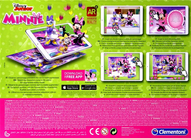 CLEMENTONI 104 el. App Minnie [PUZZLE]