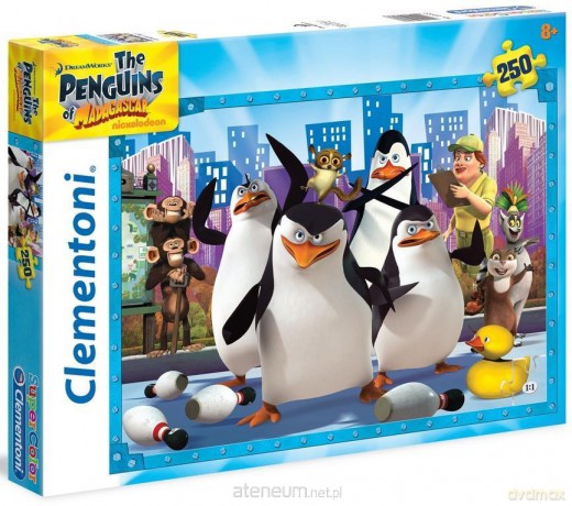 CLEMENTONI 250 el. Pingwiny z Madagaskaru [PUZZLE]