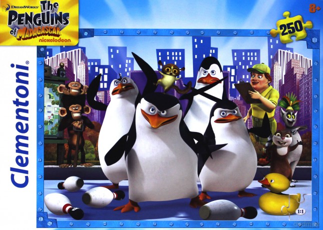 CLEMENTONI 250 el. Pingwiny z Madagaskaru [PUZZLE]