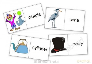 Domino logopedyczne wyrazowo - obrazkowe C-CZ [GRA]