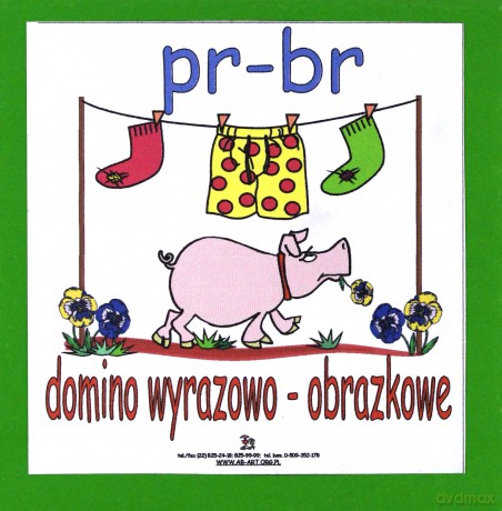 Domino logopedyczne wyrazowo - obrazkowe PR-BR [GRA]