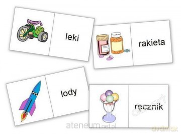Domino logopedyczne wyrazowo - obrazkowe R-L [GRA]