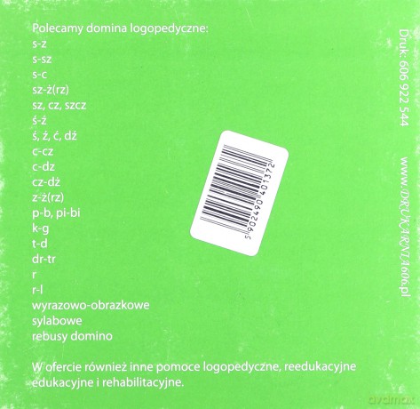 Domino logopedyczne wyrazowo - obrazkowe R-L [GRA]