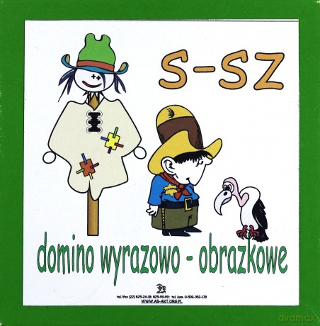 Domino logopedyczne wyrazowo - obrazkowe S-SZ [GRA]