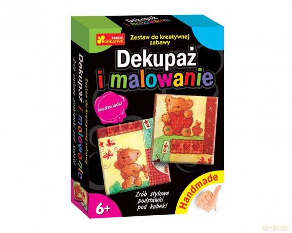 Handmade - Dekupaż i malowanie. Niedźwiadki