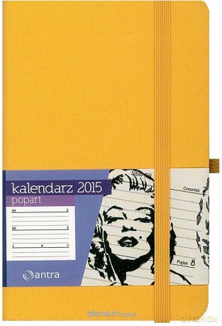 Kalendarz 2016 A6 PopArt Żółty [KALENDARZ]