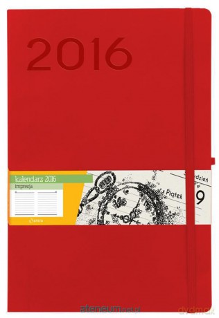 Kalendarz 2016 B5 DNS Impresja Czerwony [KALENDARZ]